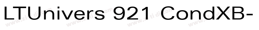 LTUnivers 921 CondXB字体转换